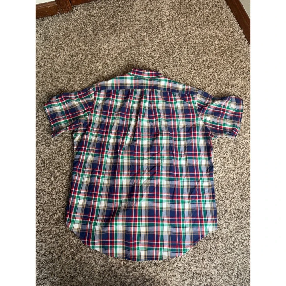 Polo Ralph Lauren Mens XL Classic Fit Plaid Short Sleeve Button Down Shirt Multi